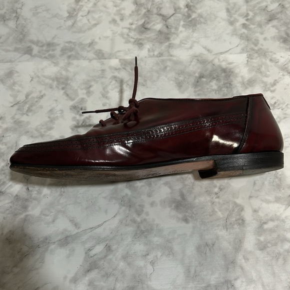 BRUNO MAGLI STEWARD MENS DRESS SHOES LEATHER MADE IN ITALY BURGUNDY Sz 9 - Picture 10 of 11